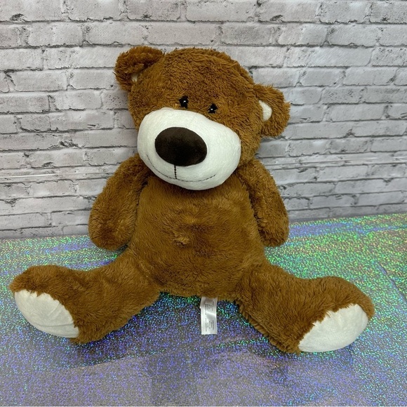 Animal Adventure TEDDY BEAR Stuffed Animal Plush 17 in. Brown Cream - Picture 1 of 16